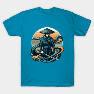 Blue Eye Samurai - Retro Vintage Stylized T-Shirt